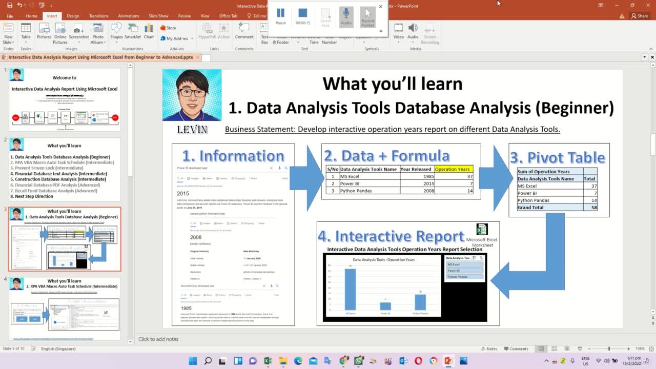 Analyse-it for Microsoft Excel video 