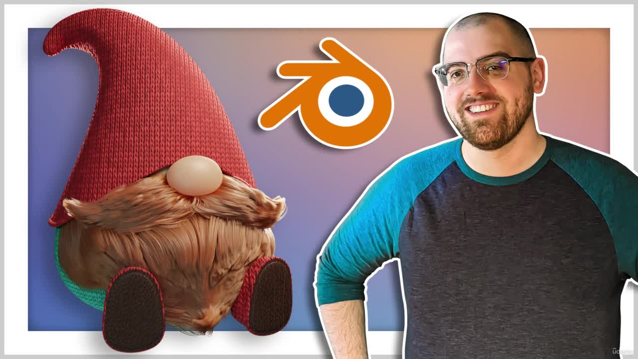 Udemy Blender for Beginners: Learn to Model a Gnome With Real Hair